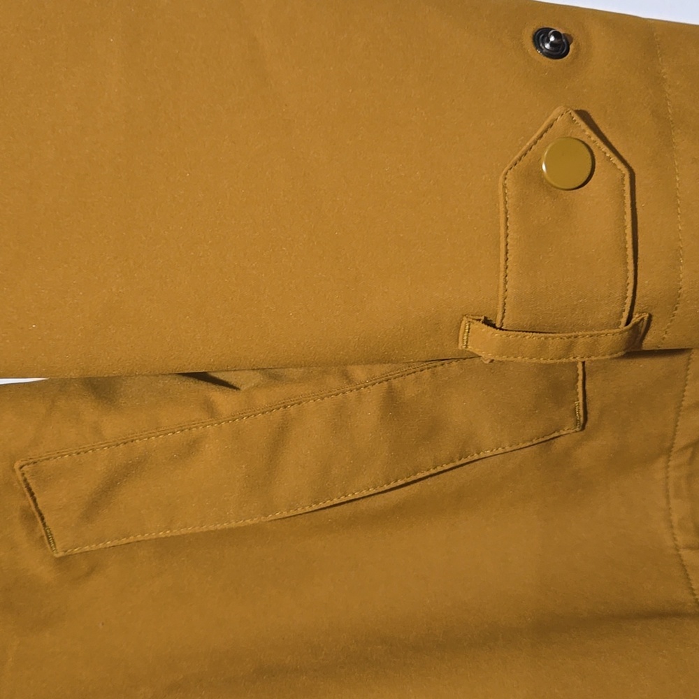 ATHLETA SUTRO RAINOUT TRENCH  HOODED RAIN JACKET COAT XS BRASS YELLOW GOLD - Picture 9 of 15